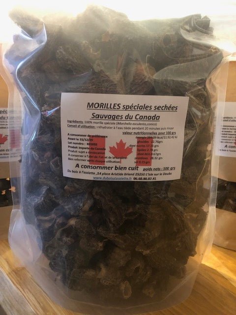 morilles speciales 2-4 cms origine canada