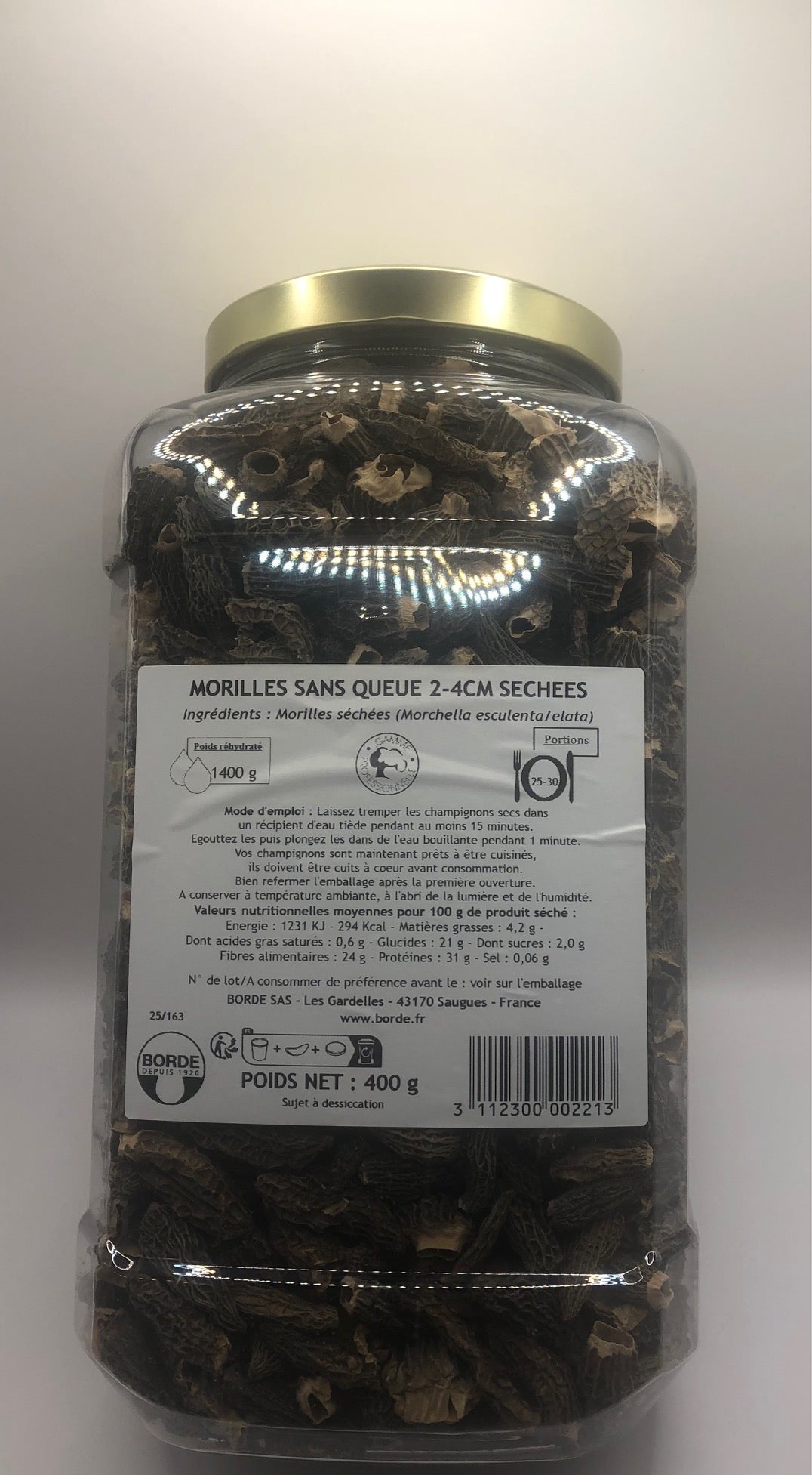 morilles spéciales calibrées 2-4 cms